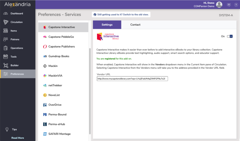 Capstone Interactive – Alexandria™