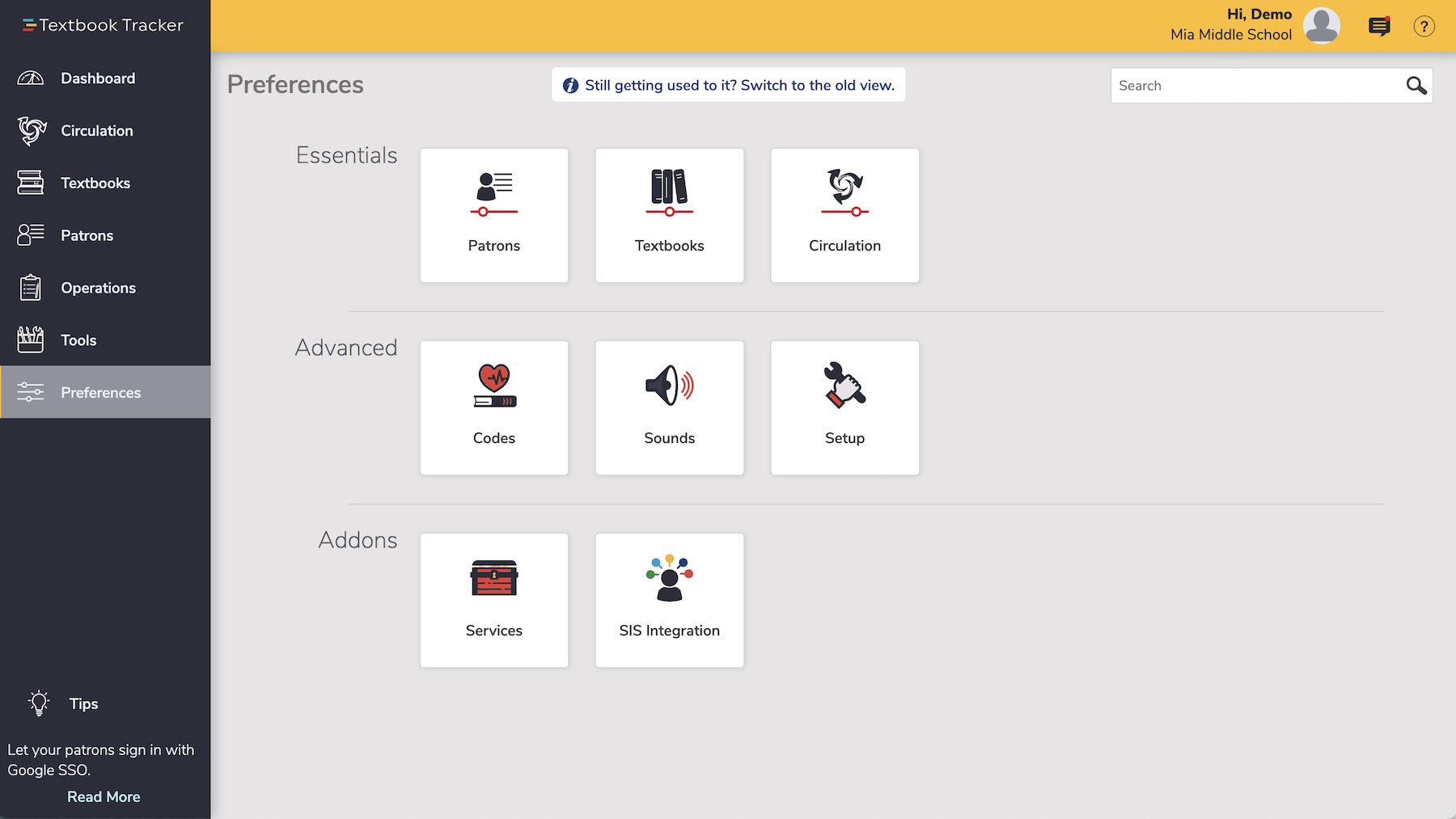Site Preference Preferences – Alexandria™