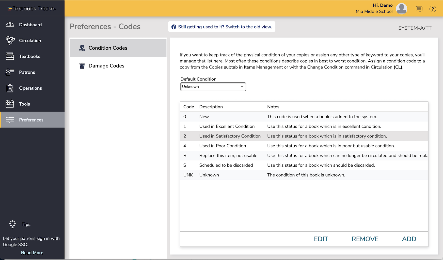 Code Preferences – Alexandria™