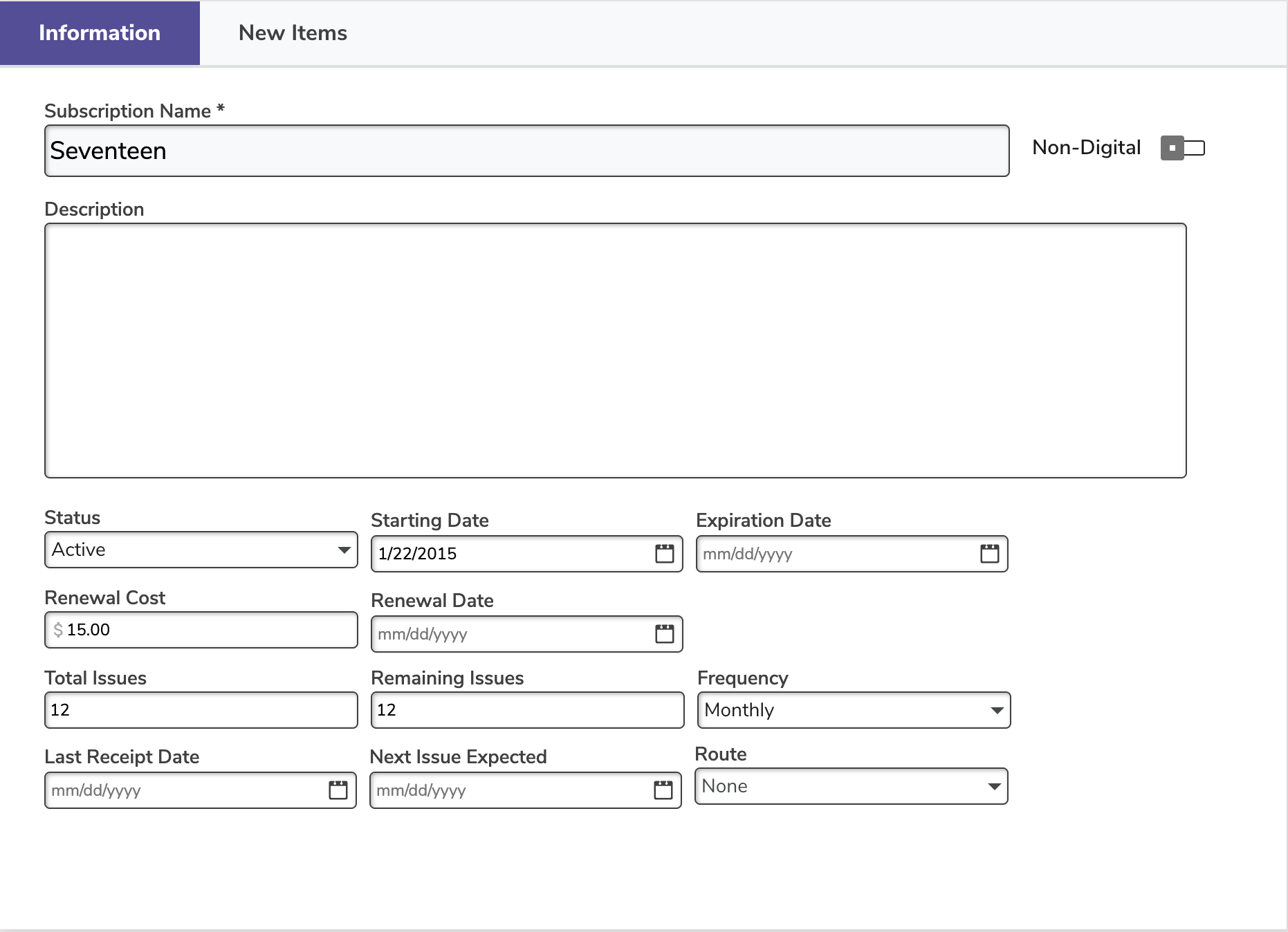 Subscriptions Management – Alexandria™